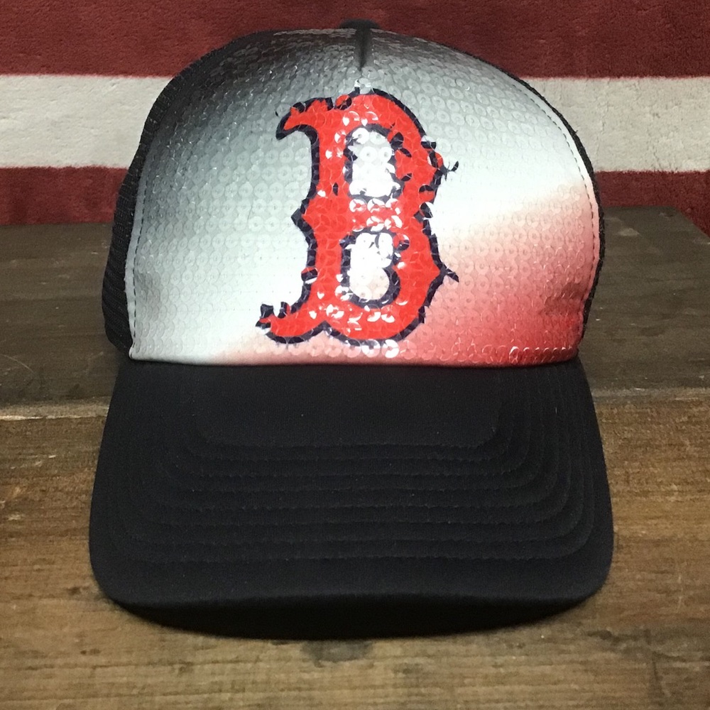 EUC Nike Boston Red Sox sequin hat